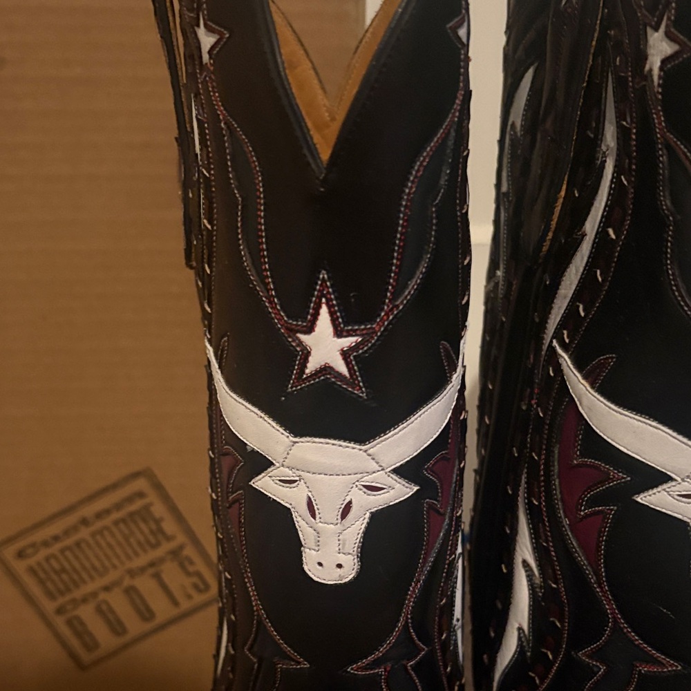 Liberty Boot Co. Black and White Boots. Style called Dallas. NIB. - Picture 4 of 13